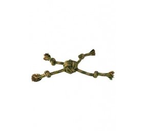 Papillon Pet Products Flostouw ster met 4 knopen 38 cm Papillon Pet Products Flostouw ster met 4 knopen 38 cm