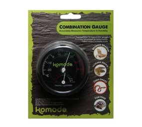 Komodo Komodo Combined Thermometer & Hygrometer Analog Komodo Komodo Combined Thermometer & Hygrometer Analog