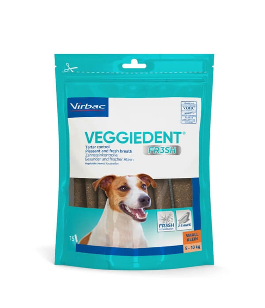 VirBac Virbac VeggieDent FR3SH tiras masticables perro S 5-10 kg (15 uds.) VirBac Virbac VeggieDent FR3SH tiras masticables perro S 5-10 kg (15 uds.)