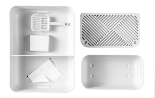 Hoopo Hoopo Dome Kattenbak Wit Hoopo Hoopo Dome Kattenbak Wit