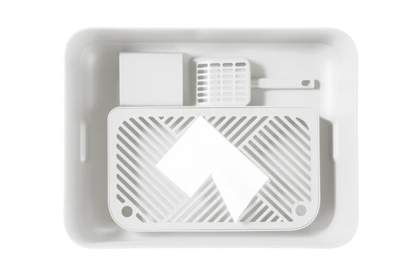 Hoopo Hoopo Dome Plus Litter Box White Hoopo Hoopo Dome Plus Litter Box White