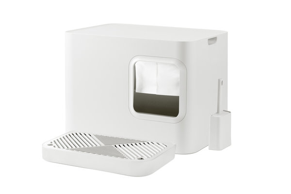 Hoopo Hoopo Dome Plus Litter Box White Hoopo Hoopo Dome Plus Litter Box White