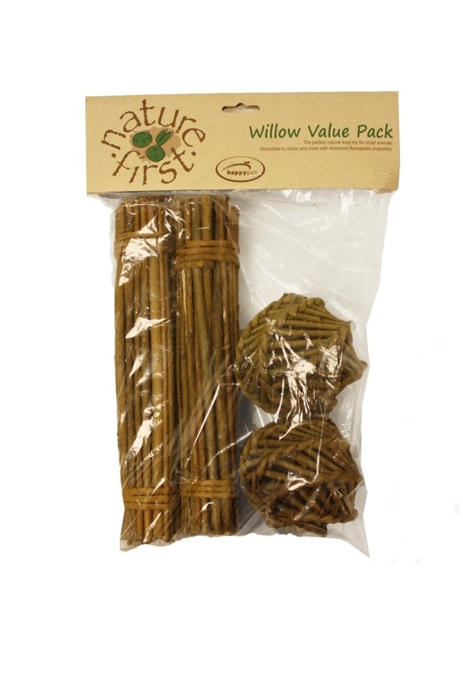 Happy Pet Willow Value Pack - 2 Sticks / 2 Small Balls Happy Pet Willow Value Pack - 2 Sticks / 2 Small Balls