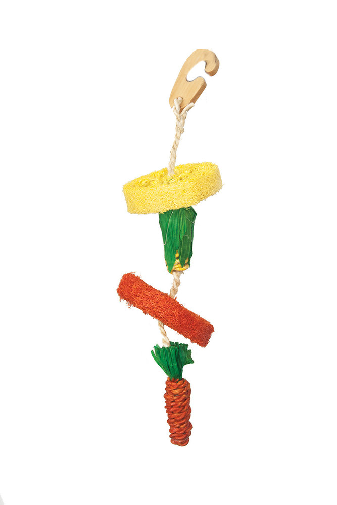 Happy Pet Natural Loofah Hanging Toy Happy Pet Natural Loofah Hanging Toy