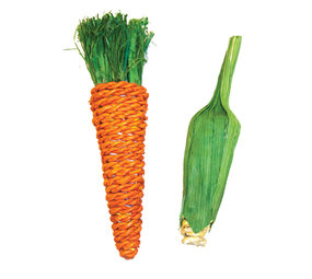 Happy Pet Carrot & Corn Chew Toy Happy Pet Carrot & Corn Chew Toy