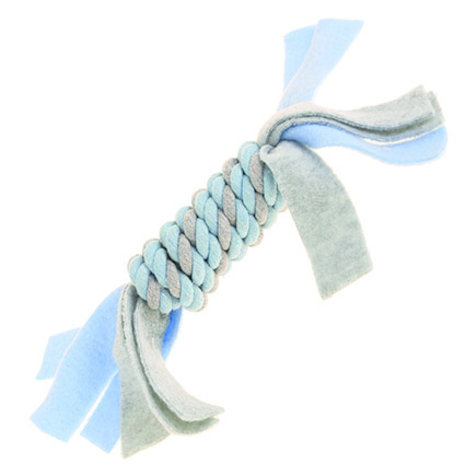 Happy Pet Little Rascals Fleecy Rope Coil Blue Happy Pet Little Rascals Fleecy Rope Coil Blue