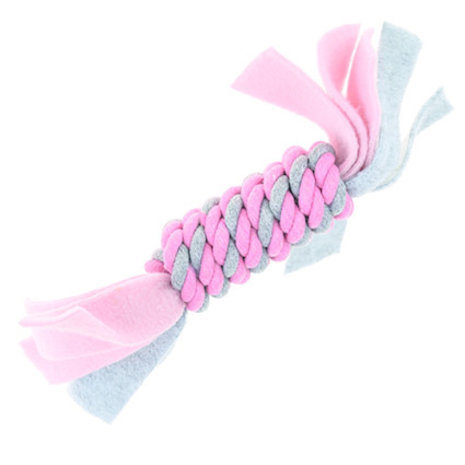 Happy Pet Little Rascals Fleecy Rope Coil Pink Happy Pet Little Rascals Fleecy Rope Coil Pink