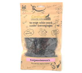 Carniwell Carniwell Konijnenvleesmini's 200g Carniwell Carniwell Konijnenvleesmini's 200g