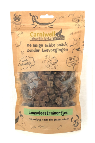 Carniwell Carniwell Lamsvleestrainertjes 200g Carniwell Carniwell Lamsvleestrainertjes 200g