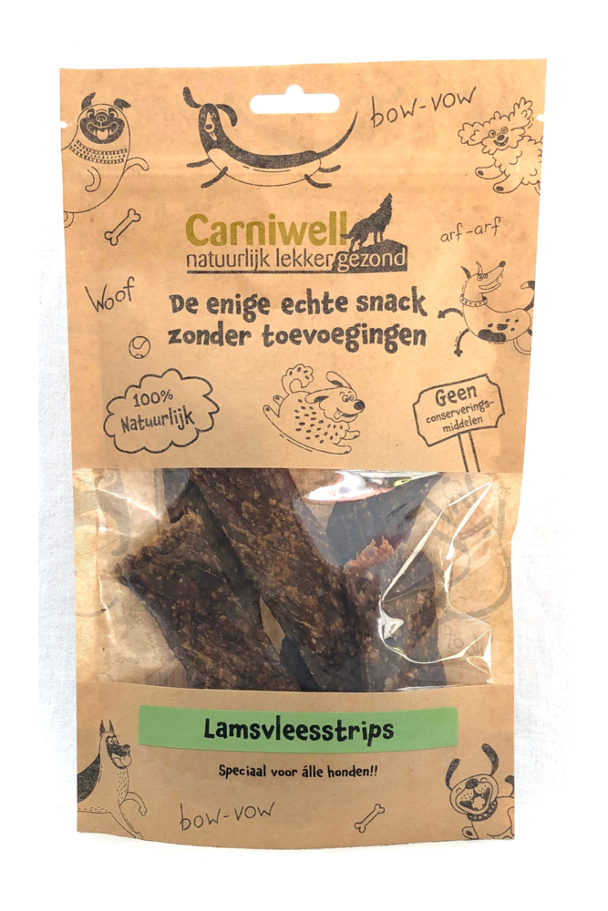 Carniwell Bandes de viande d'agneau Carniwell 100g Carniwell Bandes de viande d'agneau Carniwell 100g