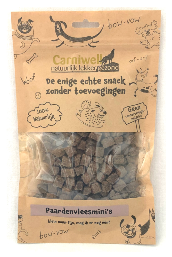 Carniwell Carniwell Pferdefleisch Minis 200g Carniwell Carniwell Pferdefleisch Minis 200g