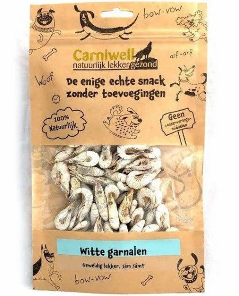 Carniwell Carniwell Witte Garnalen 60g Carniwell Carniwell Witte Garnalen 60g