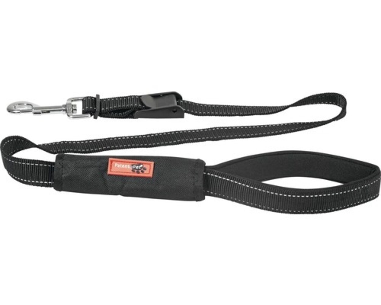 Patento Pet Walk and drive riem sport kort zwart 1,2 m / 2,5 cm Patento Pet Walk and drive riem sport kort zwart 1,2 m / 2,5 cm
