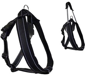 Patento Pet Jockey Harness Integrated Long Leiband Black (Jockey Harness Integrate Long Leash Black