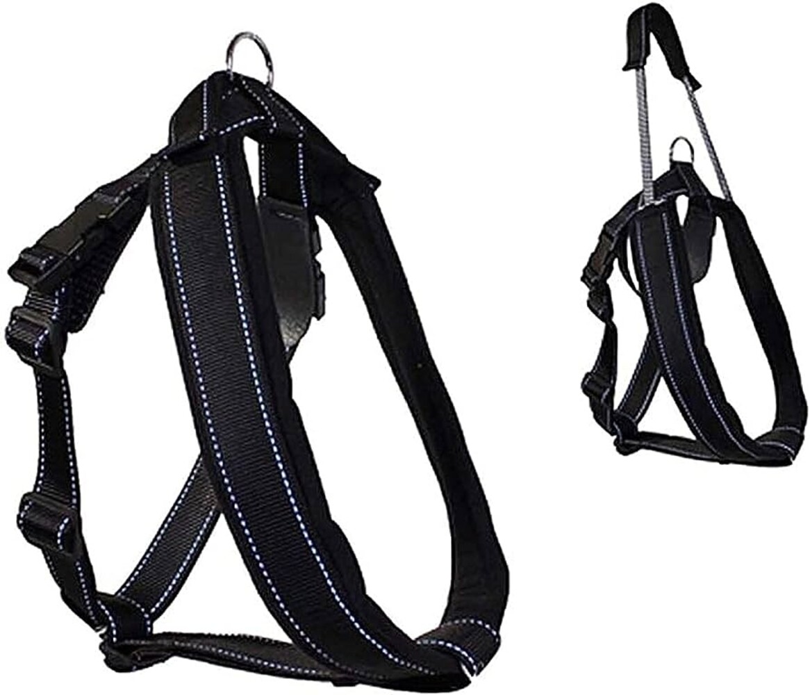 Patento Pet Jockey Harness integrate long leash Zwart XXL Patento Pet Jockey Harness integrate long leash Zwart XXL