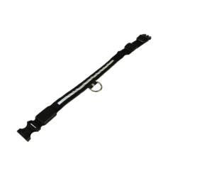 mypetworld Collier lumineux noir M Batterie rechargeable