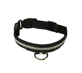 mypetworld Collier lumineux noir S Batterie