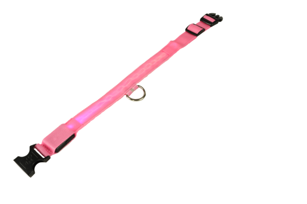 mypetworld Colarinho luminoso cor-de-rosa Bateria XL mypetworld Colarinho luminoso cor-de-rosa Bateria XL