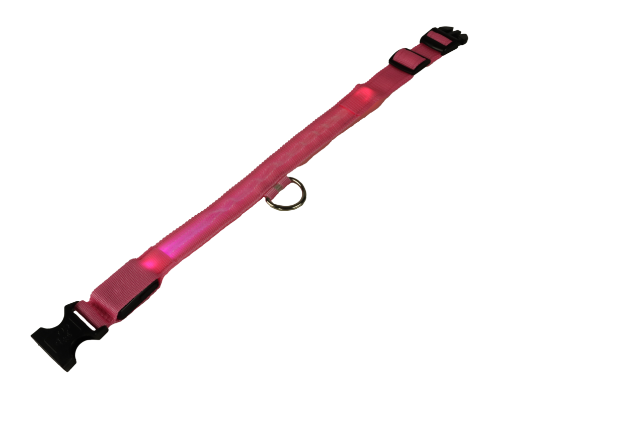 mypetworld Lichtgevende halsband roze M Batterij mypetworld Lichtgevende halsband roze M Batterij