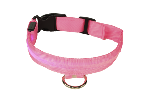 mypetworld Lichtgevende halsband roze M Batterij mypetworld Lichtgevende halsband roze M Batterij