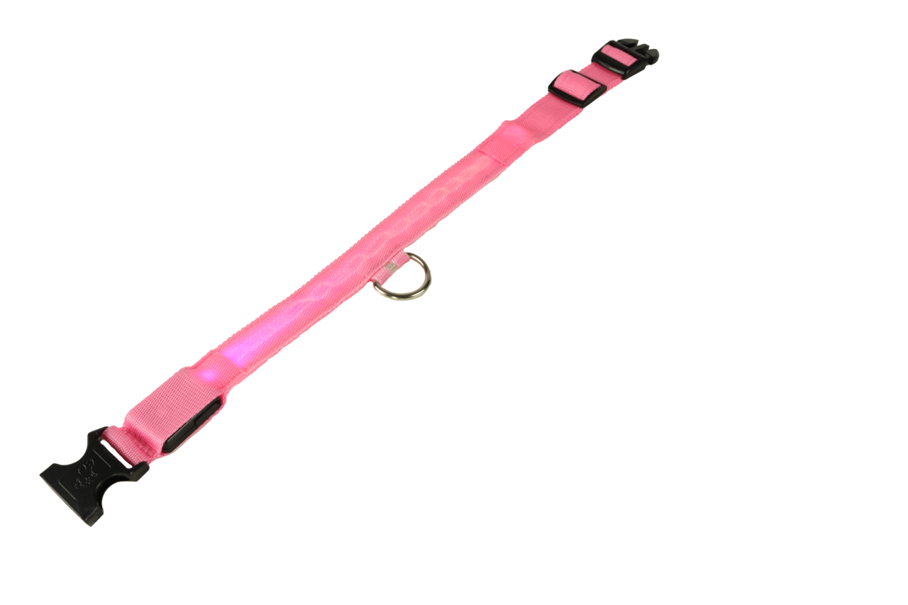 mypetworld Lichtgevende halsband roze M Oplaadbare batterij mypetworld Lichtgevende halsband roze M Oplaadbare batterij