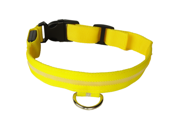 mypetworld Collier lumineux jaune L Batterie rechargeable mypetworld Collier lumineux jaune L Batterie rechargeable