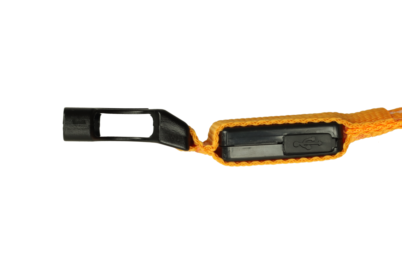 mypetworld Colarinho luminoso cor de laranja Bateria XL