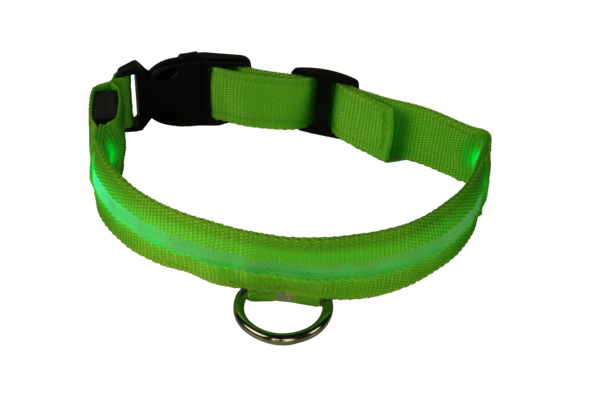 mypetworld Cuello luminoso verde S Batería recargable