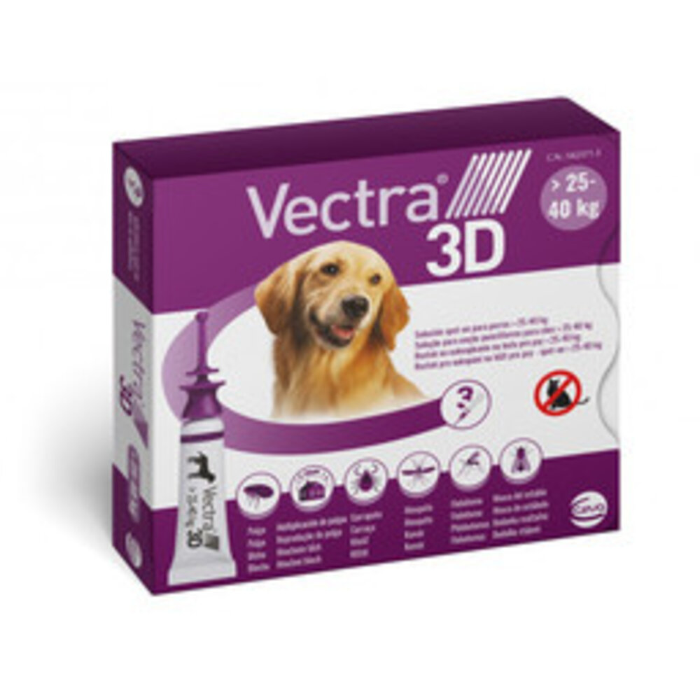 Ceva Vectra 3D L Spot-on hond 25 - 40 kg  THT 06/2025 Ceva Vectra 3D L Spot-on hond 25 - 40 kg  THT 06/2025