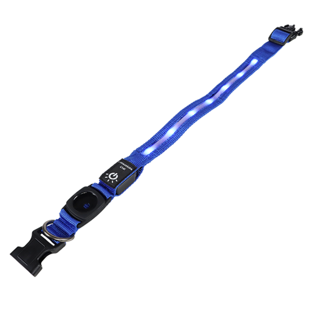 mypetworld Collare luminoso blu  M Batteria USB C
