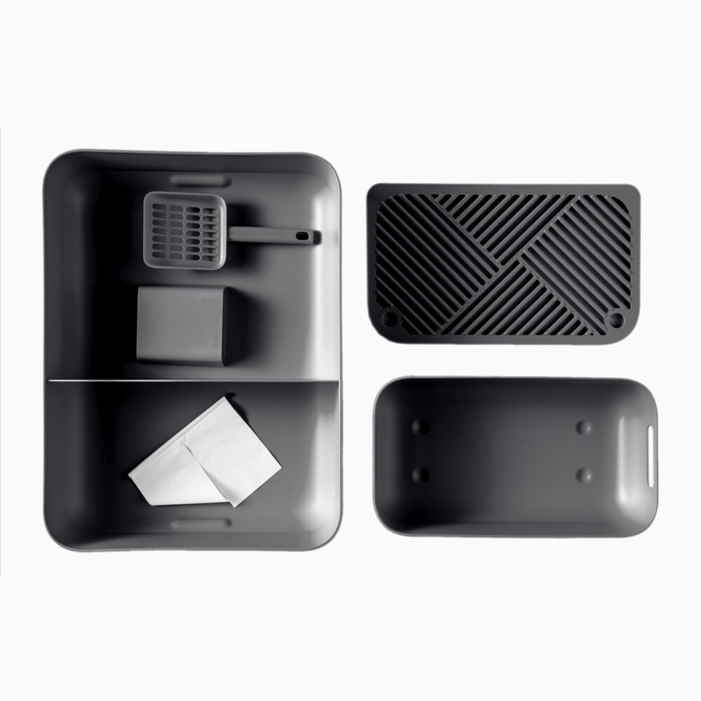 Hoopo Hoopo Dome Kattenbak Grijs Hoopo Hoopo Dome Kattenbak Grijs