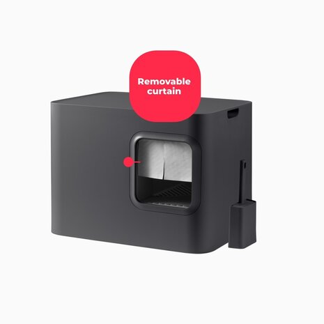 Hoopo Hoopo Dome Kattenbak Grijs Hoopo Hoopo Dome Kattenbak Grijs