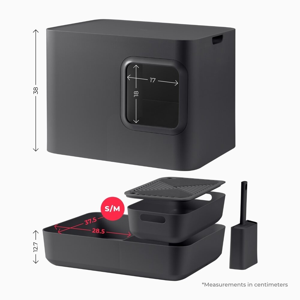 Hoopo Hoopo Cupola Grigio Lettiera Hoopo Hoopo Cupola Grigio Lettiera