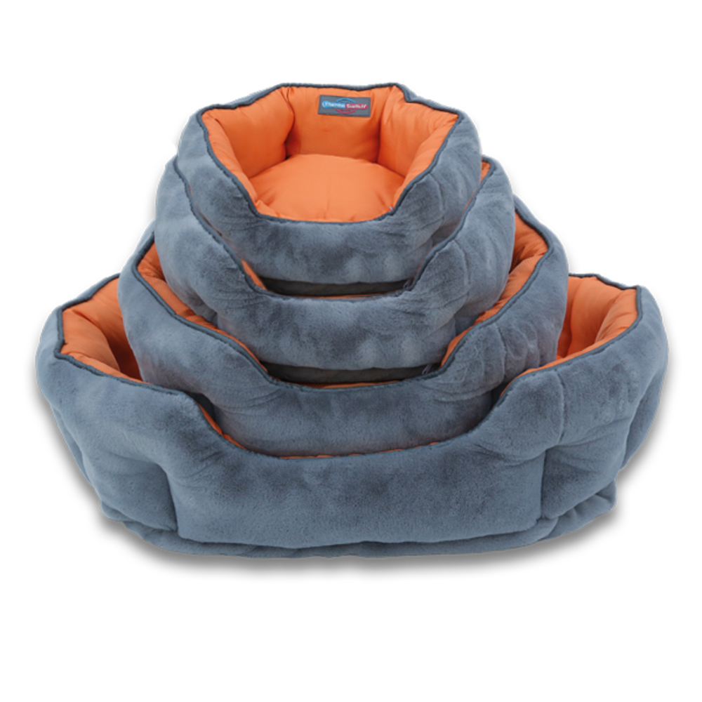 ThermoSwitch Santorin Memory Moard Grey / Bleu (Santorini Gris / Bleu L 90 x 70 x 24 cm)