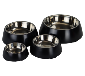 Pet-Joy Pet-Joy The DoggyBowl Metallic Black S Pet-Joy Pet-Joy The DoggyBowl Metallic Black S
