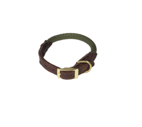 Pet-Joy Pet-Joy The DoggyWalker Collier Olive Green Pet-Joy Pet-Joy The DoggyWalker Collier Olive Green