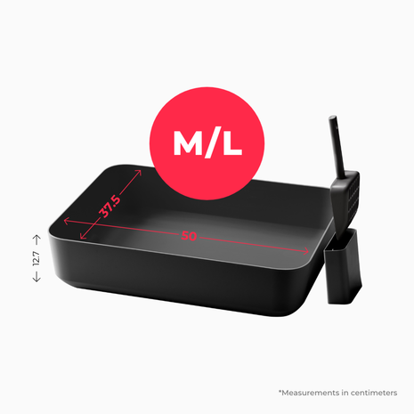 Hoopo Poh Katzentoilette Grau + Tofu