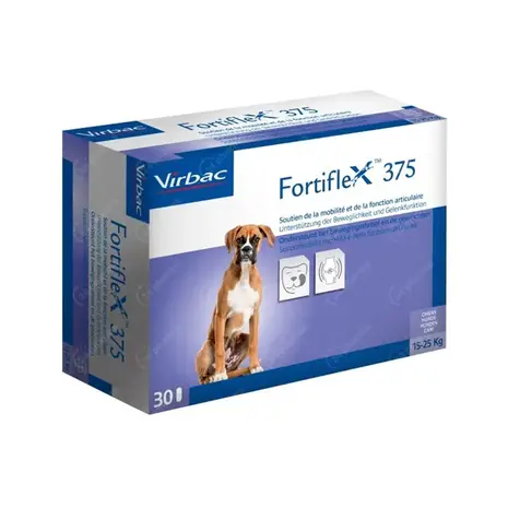Virbac  Fortiflex Advanced Formula 375 - 30 tabletten Virbac  Fortiflex Advanced Formula 375 - 30 tabletten