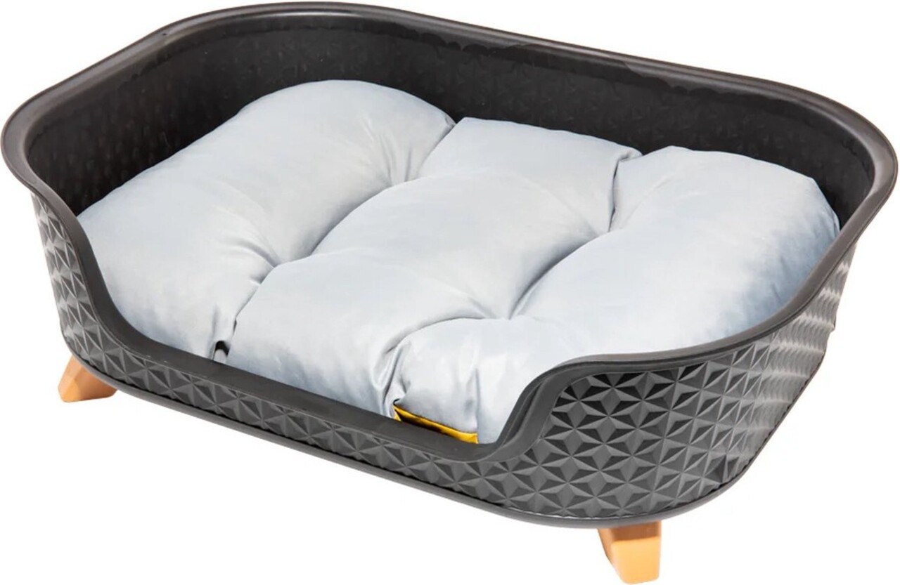 Black plastic dog bed 2025