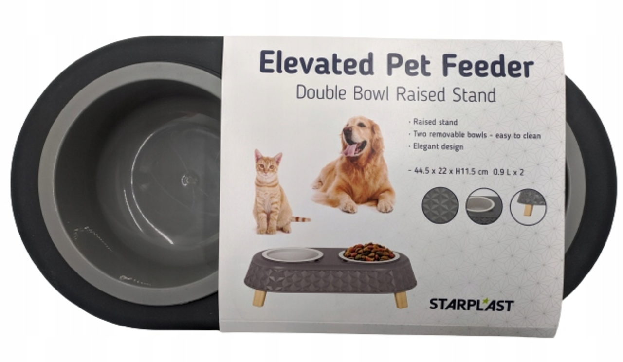 Starplast Starplast Doppelter Futternapf schwarz Starplast Starplast Doppelter Futternapf schwarz
