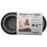 Starplast Starplast Dubbele Voerbak zwart Starplast Starplast Dubbele Voerbak zwart