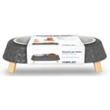 Starplast Starplast Dubbele Voerbak grijs Starplast Starplast Dubbele Voerbak grijs