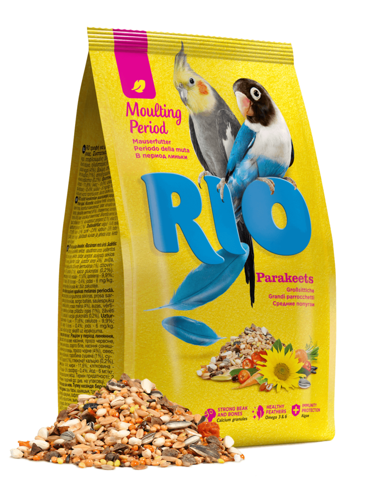 RIO RIO Comida para periquitos grandes en muda 500 g RIO RIO Comida para periquitos grandes en muda 500 g