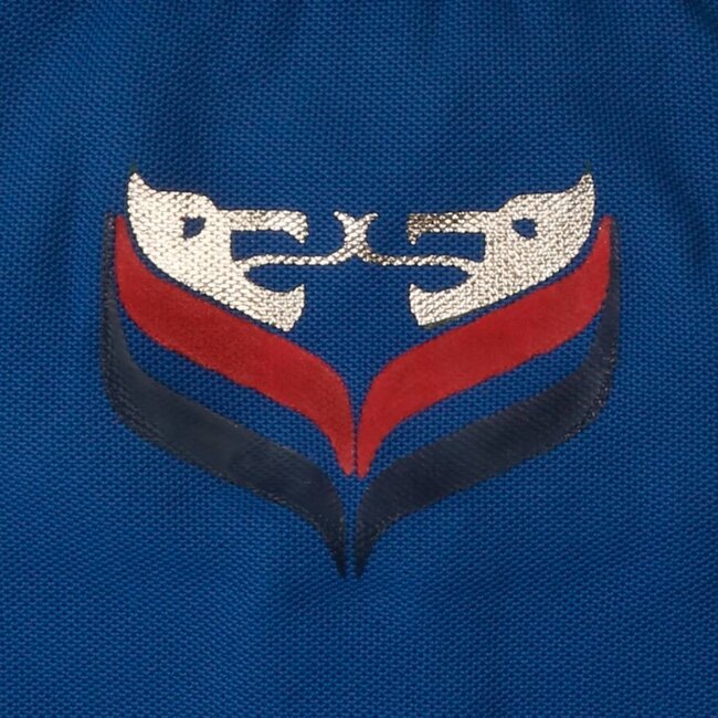 Heren Polo JL Flag Electric Blue