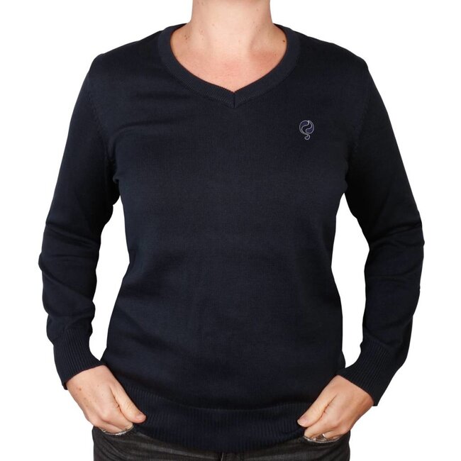 Q1905 Dames Pullover V-neck Maywood Deep Navy