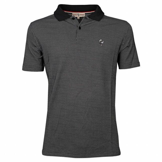 Heren Polo JL Flag Black / White