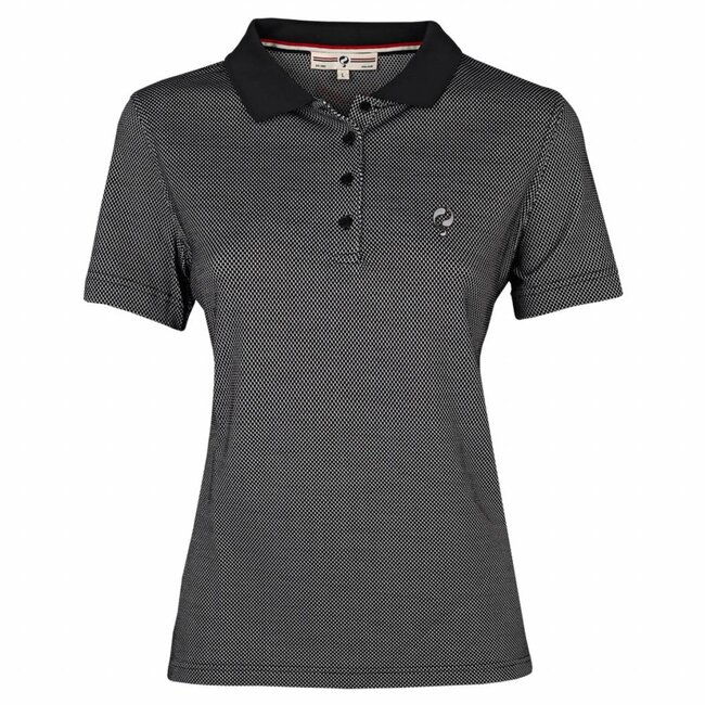 Q1905 Dames Polo Square Black / White
