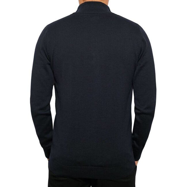 Heren Pullover Stoke - Deep Navy / Chinese Red