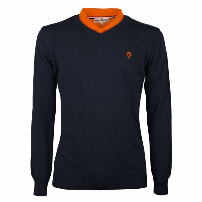 Q1905 Heren Pullover V-neck Marden Deep Navy