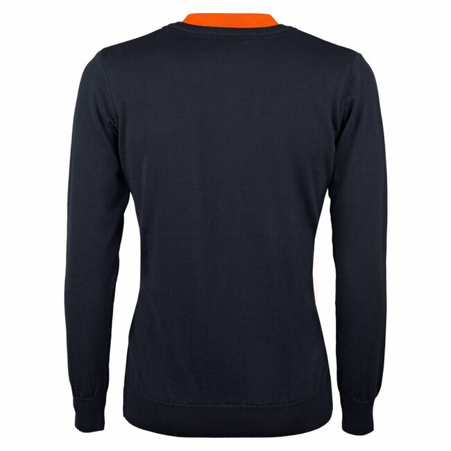 Heren Pullover V-neck Marden Deep Navy